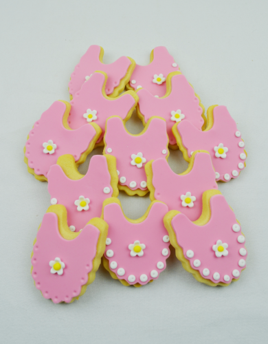 baby bib cookies